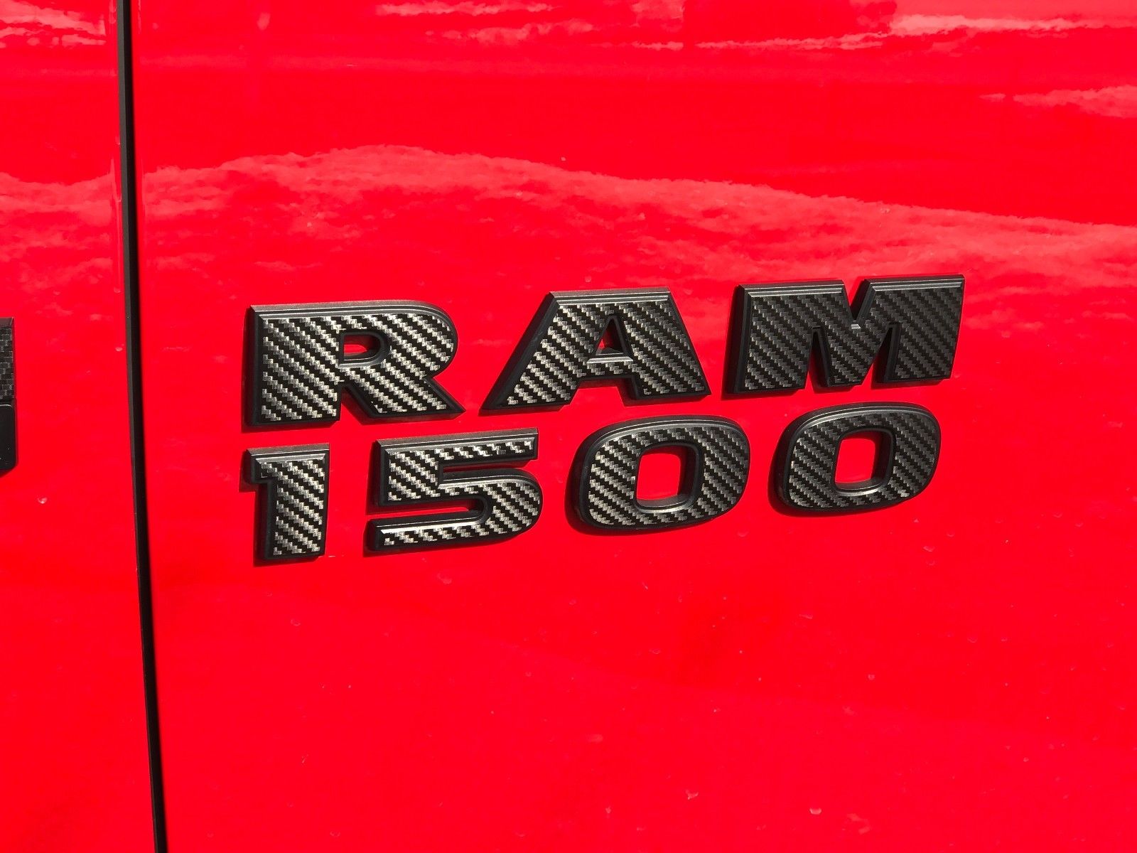 "Ram 1500" Door Decal Overlay Kit 15-18 Dodge Ram Rebel